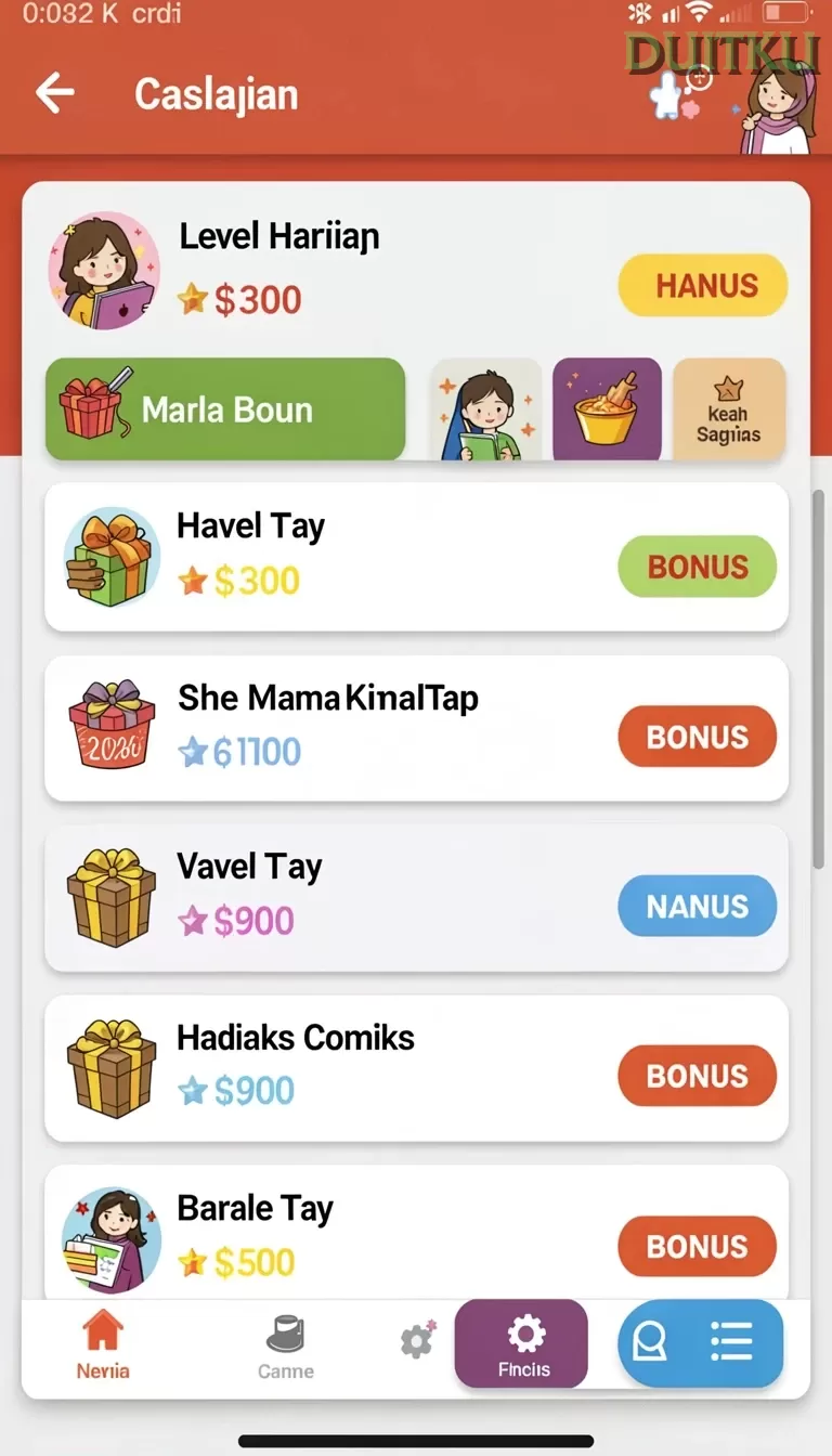 Cuplikan layar 9SL — aktivitas