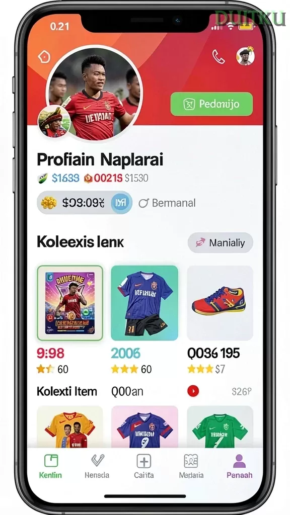 Cuplikan layar ANDARA88 — menu navigasi